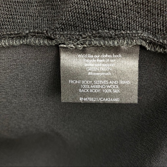 Eileen Fisher Cardigan Merino Wool and Silk Size L - Picture 6 of 7